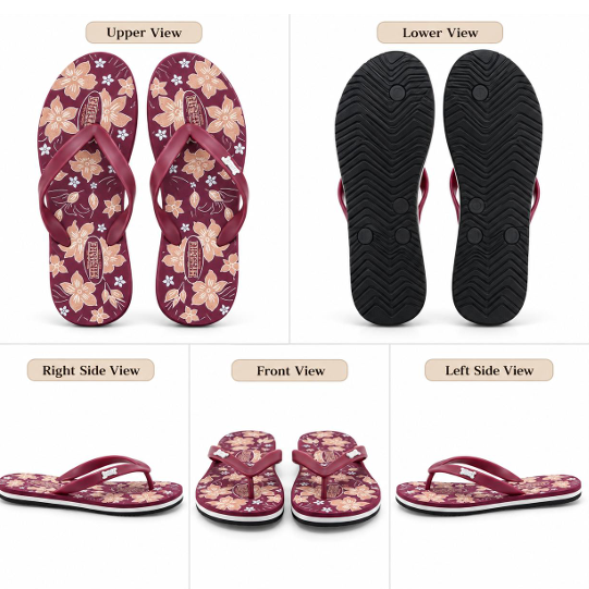 Flower Maroon/Cherry